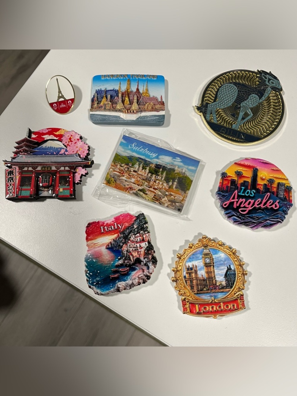 magnets and pin